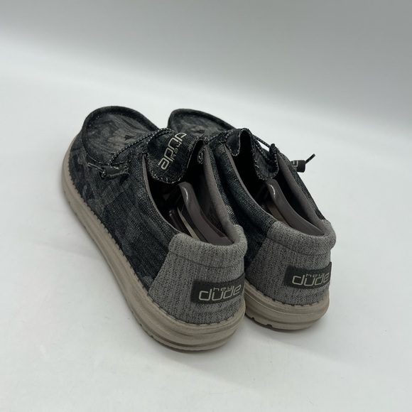 Hey Dude Wally Tweed Shoes Men's 14 Dune Camo Stretch Comfort Slip On Loafers. - Picture 5 of 13